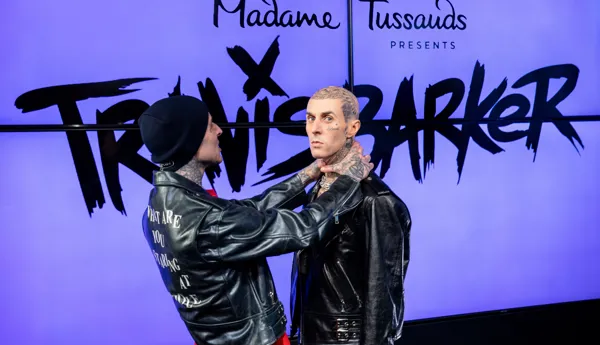 Travis Barker's Wax Figure at Madame Tussauds Las Vegas
