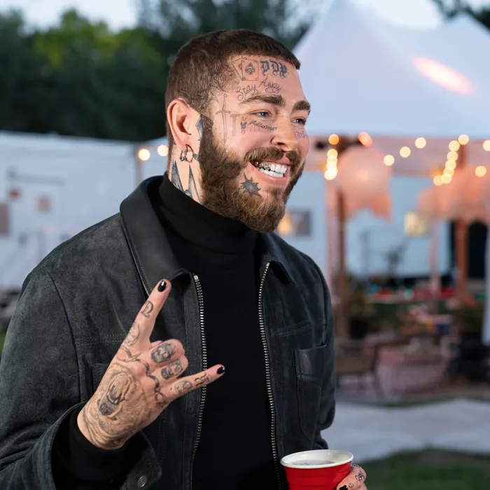 Post Malone's wax figure backstage at Gov Ball